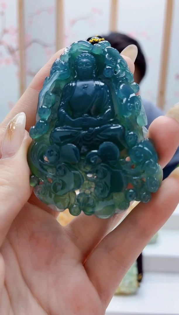 未镶嵌定制翡翠5060jw-毛货挂件65