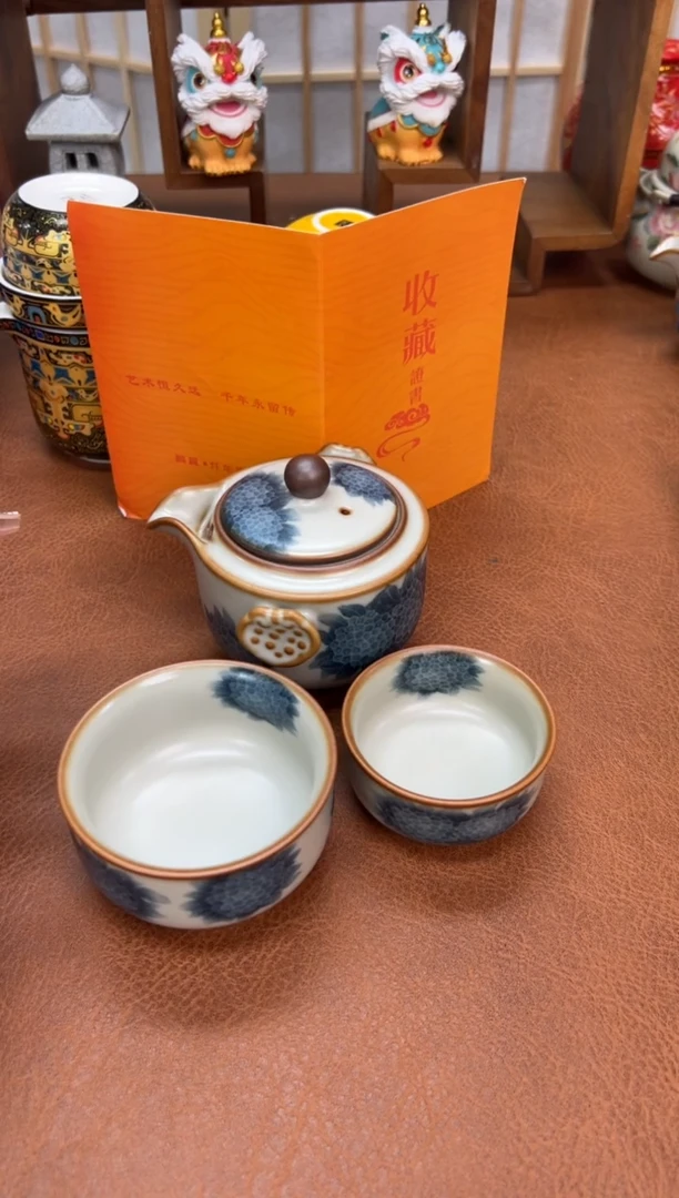 德化白瓷旅行茶具陈进宝一壶二杯
