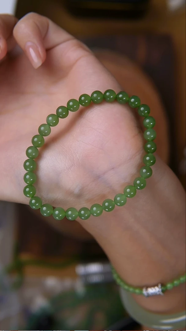 未镶嵌手链和田玉碧玉手链