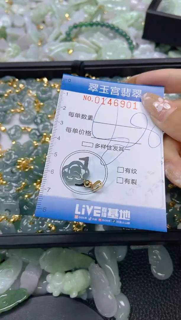 翡翠未镶嵌颈饰闪购0146901