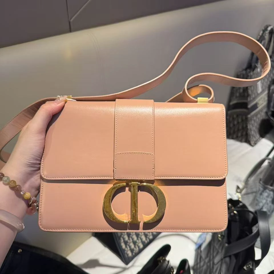 99新 DIOR/迪奥 蒙田30中号粉色/亲妈寄卖/650927