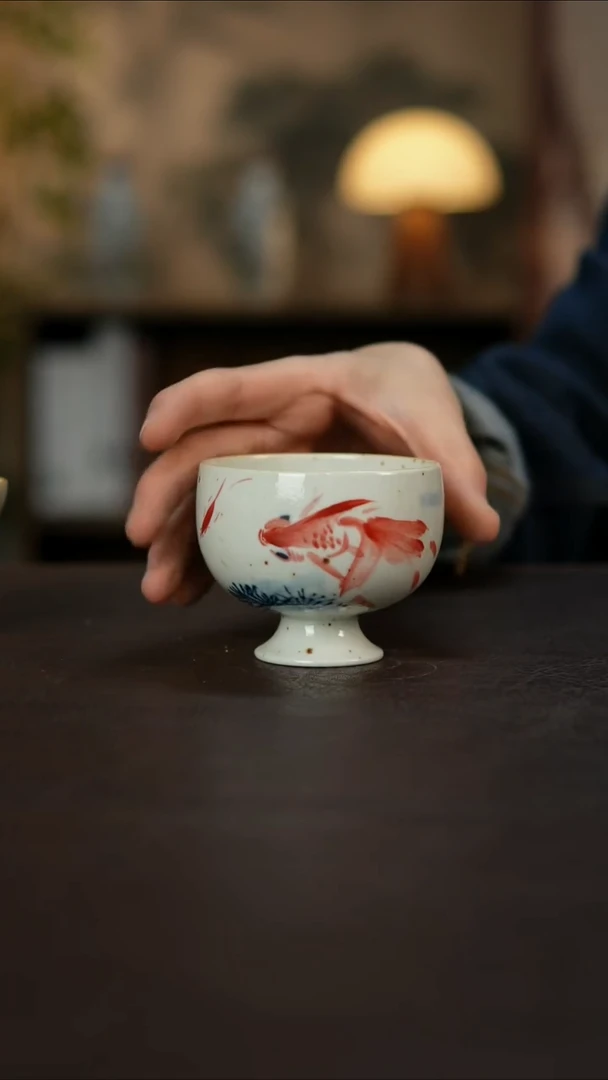 杯景德镇陶瓷杯碗柴烧多人
