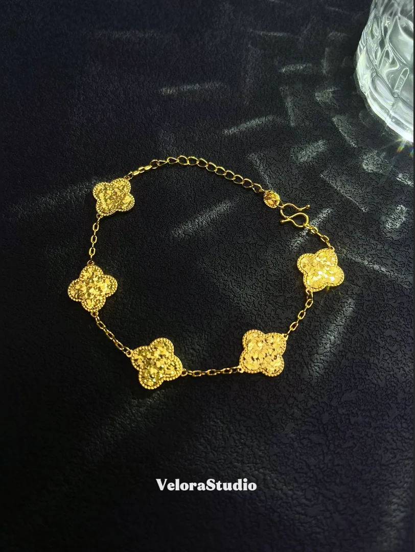 手链 Velora薇珞【碎冰冰四叶草】轻奢手链小众