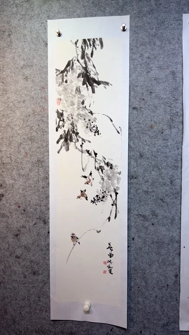 国画澹*张自学水墨国画2