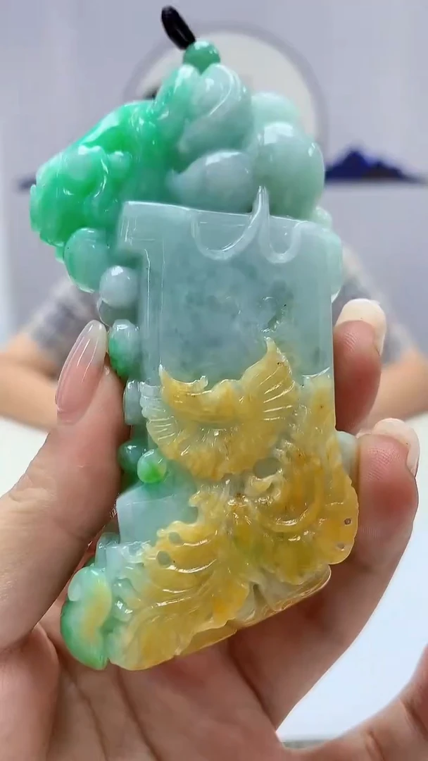 定制翡翠未镶嵌4812ms-毛货53花鸟