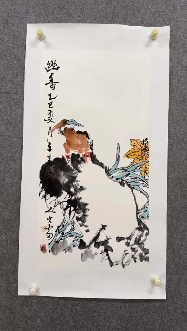 国画大雷老师手绘作品