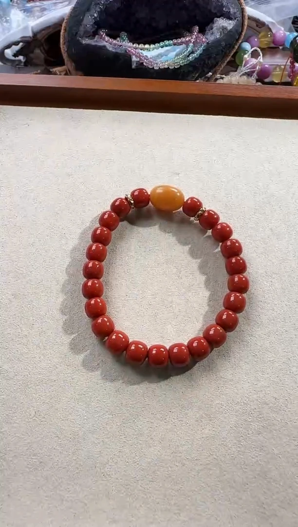 18K金镶嵌手链玛瑙/玉髓你****?4534153415