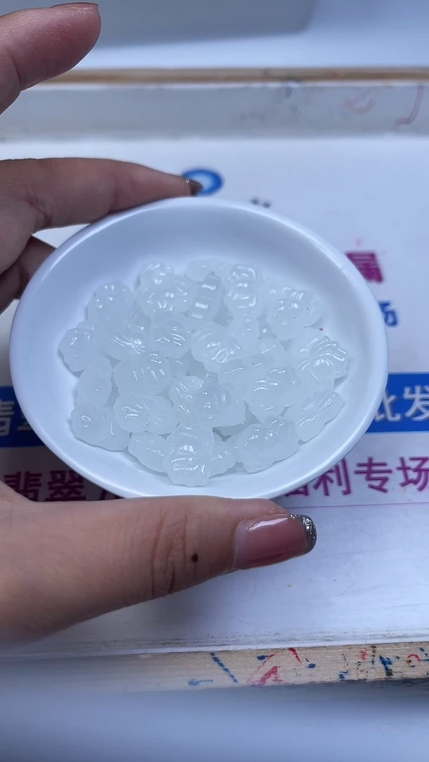 未镶嵌散珠南红玛瑙M778 荔枝冻 莲花6个8元