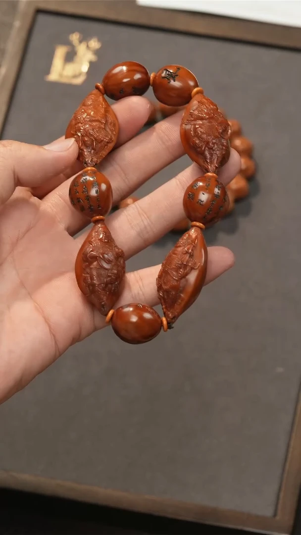 橄榄核吊坠MM-四大天王手串