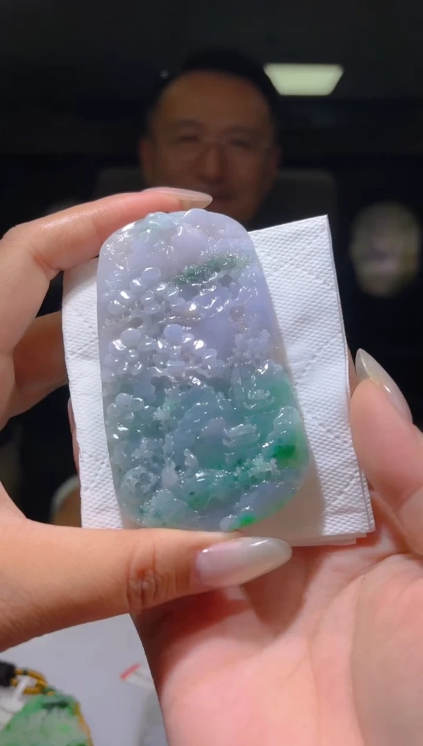 未镶嵌定制翡翠12/1218/L/山水