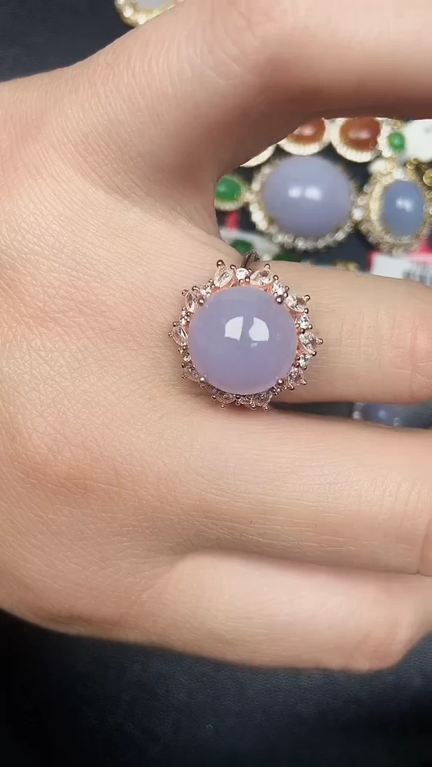 银S925镶嵌戒指翡翠1910