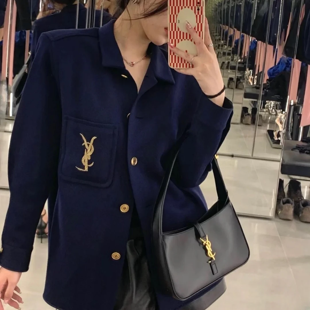 99新 YSL/圣罗兰 双双臻选/ac00408/圣罗兰外套