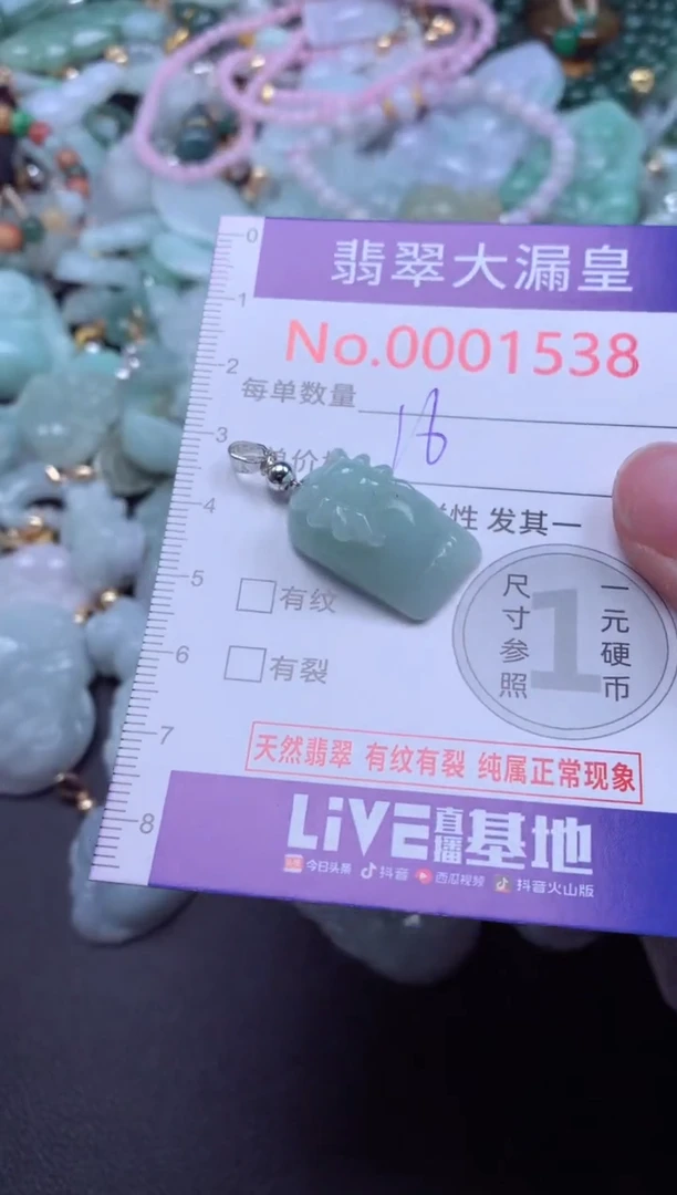 吊坠(不含链)未镶嵌翡翠1538