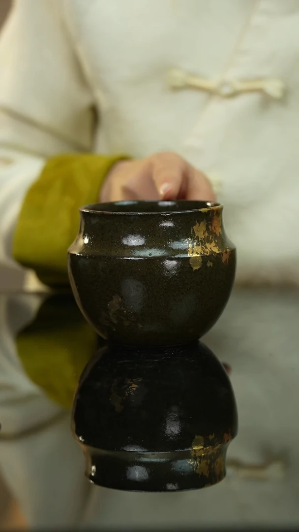 【闪购商品】瓷片洒金建水景德镇上庄陶瓷