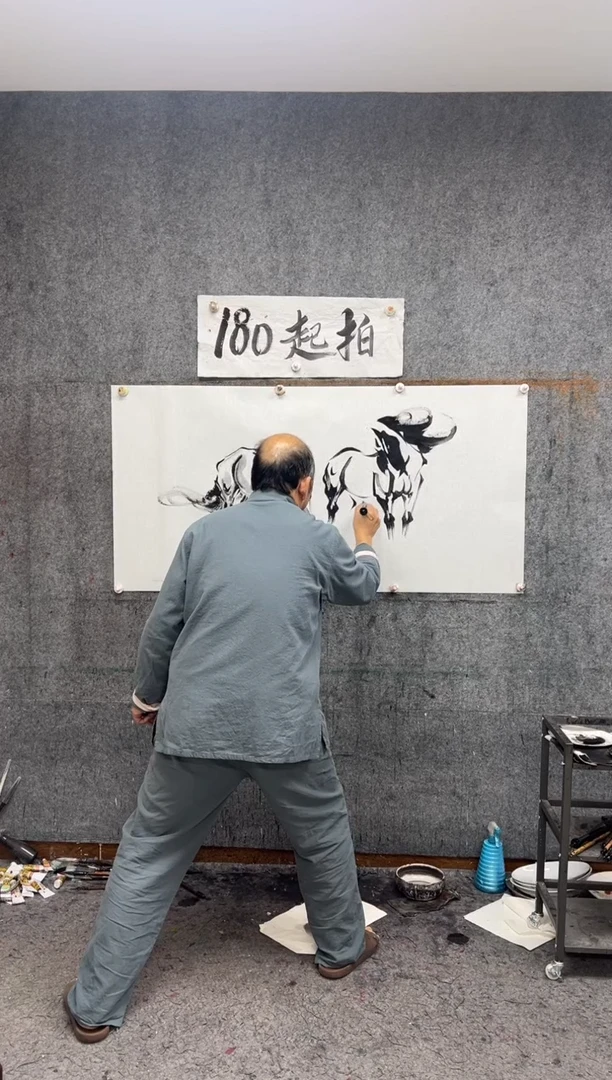 【闪购商品】国画八骏 带收藏证书