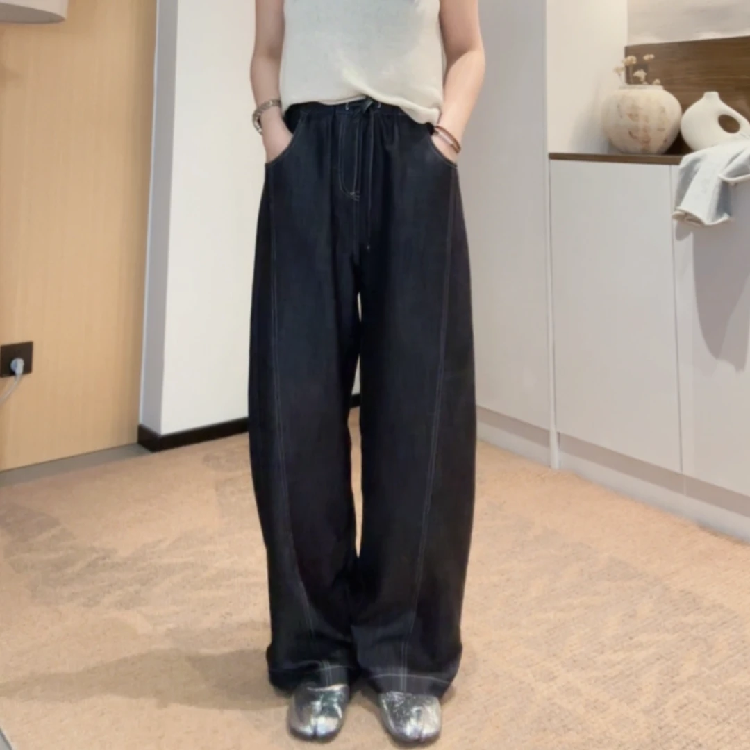 JIUJIU【素描氛围】显瘦时尚垂感百搭宽松春款简约休闲裤