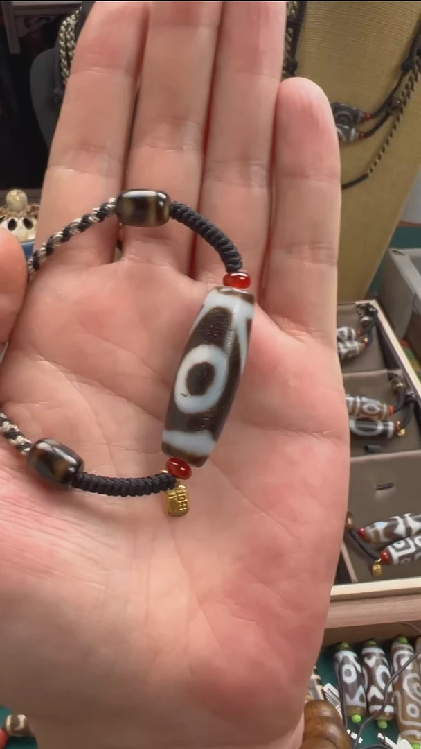 玛瑙/玉髓颈饰未镶嵌小卢全手工玛瑙天珠