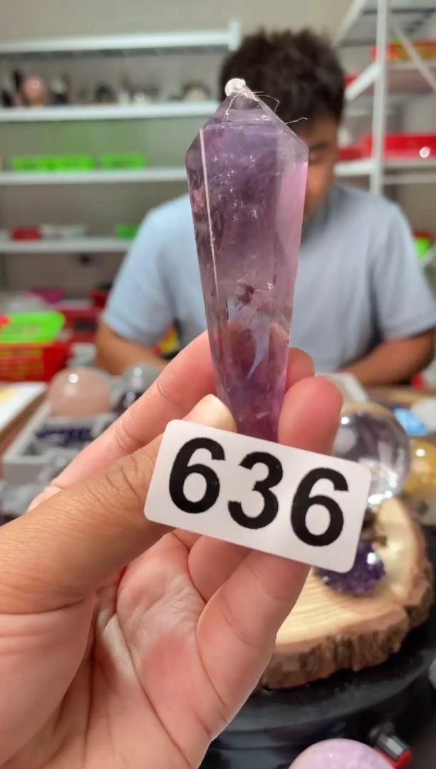未镶嵌水晶大型摆件（非配饰）紫水晶权杖636