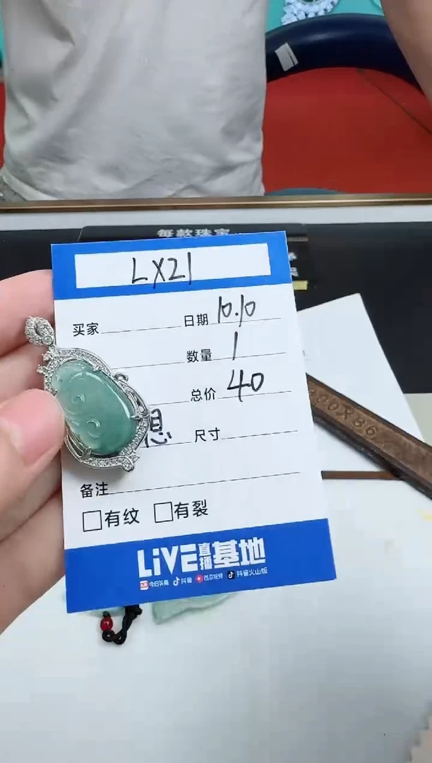 颈饰未镶嵌翡翠I****mLX21翡翠吊坠-多样性发其一