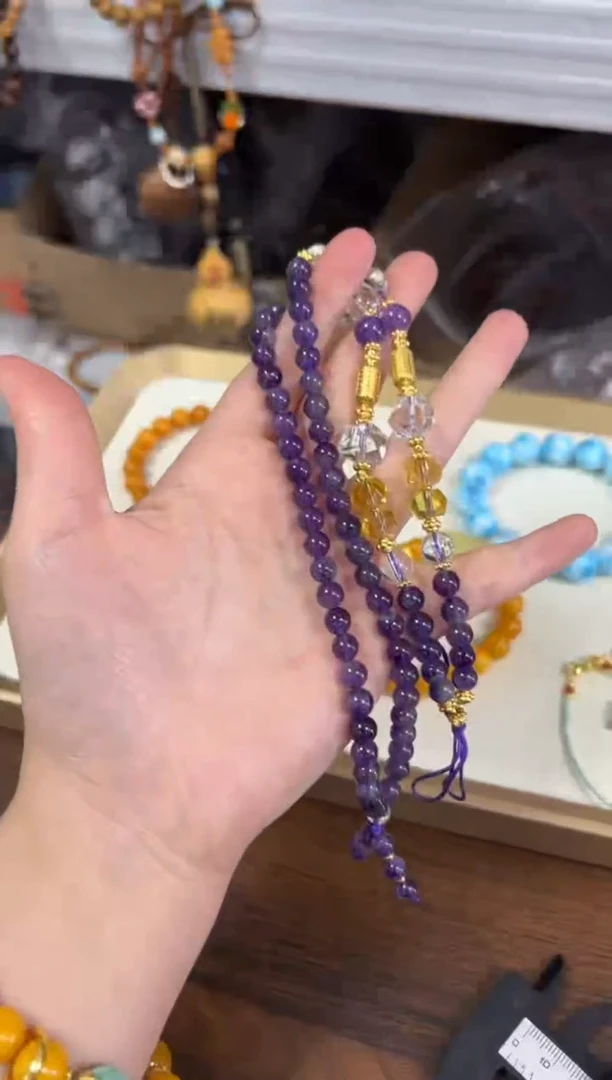 未镶嵌项链紫晶紫水晶设计款项链[0631]