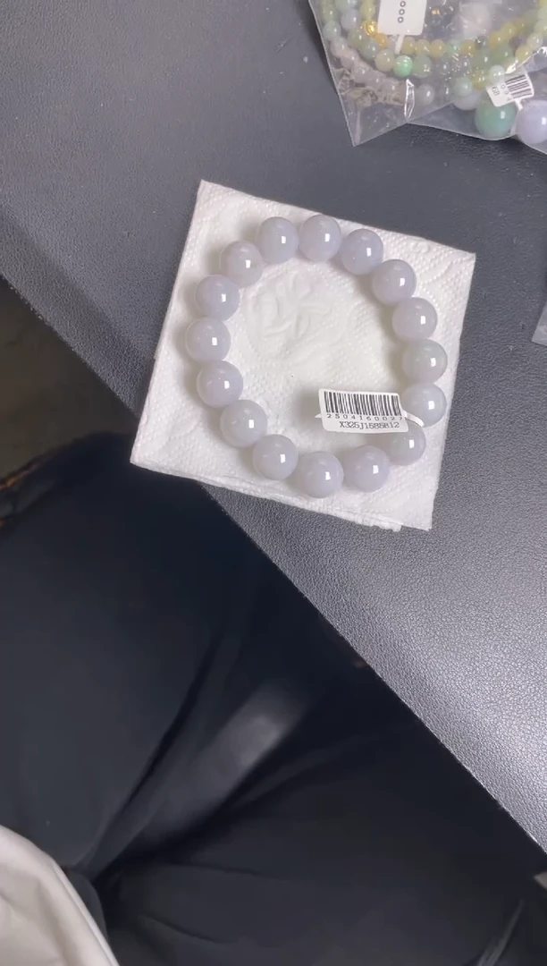 定制翡翠未镶嵌珠串 卡13+