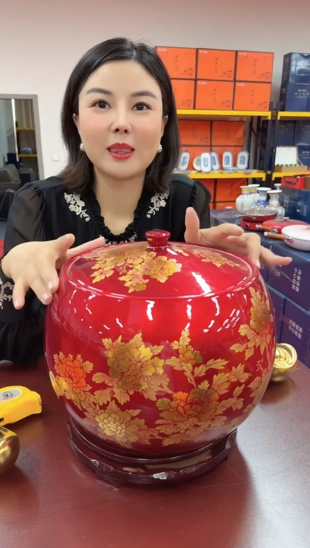 陶瓷盖子款景德镇其他摆件