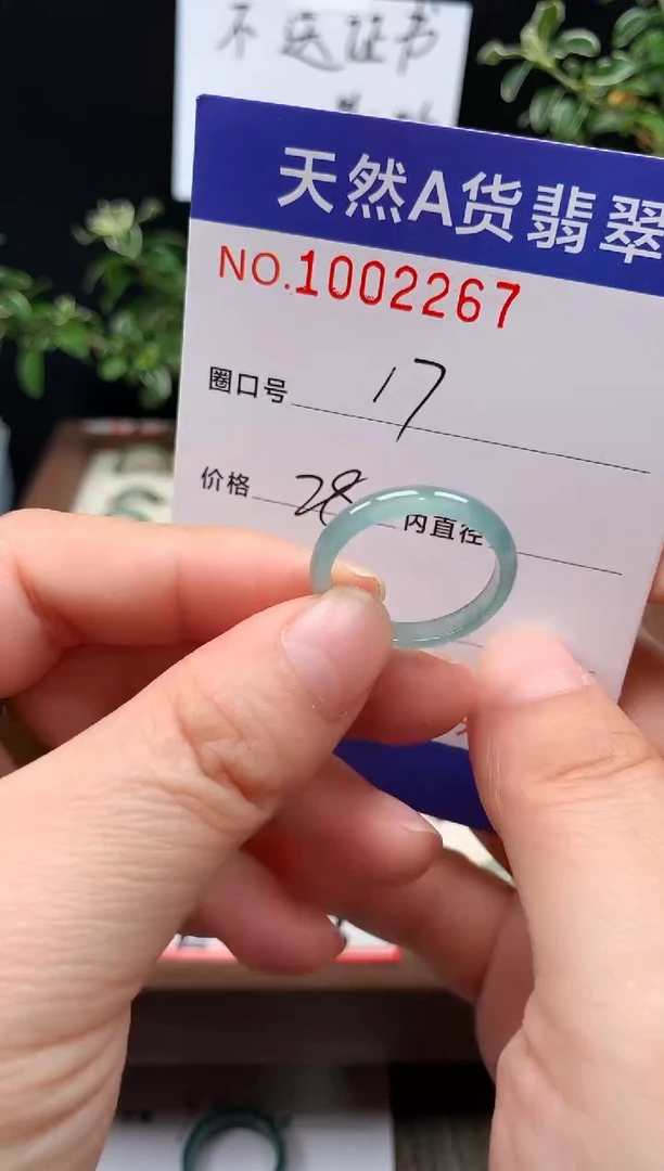 未镶嵌戒指翡翠17#