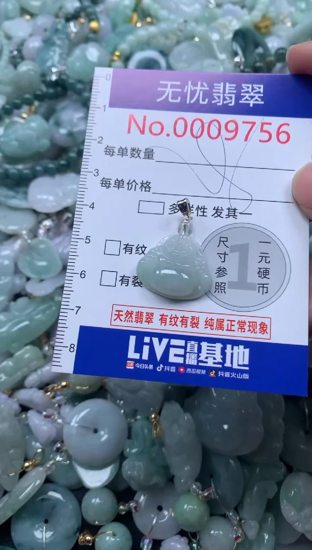 颈饰未镶嵌翡翠9756