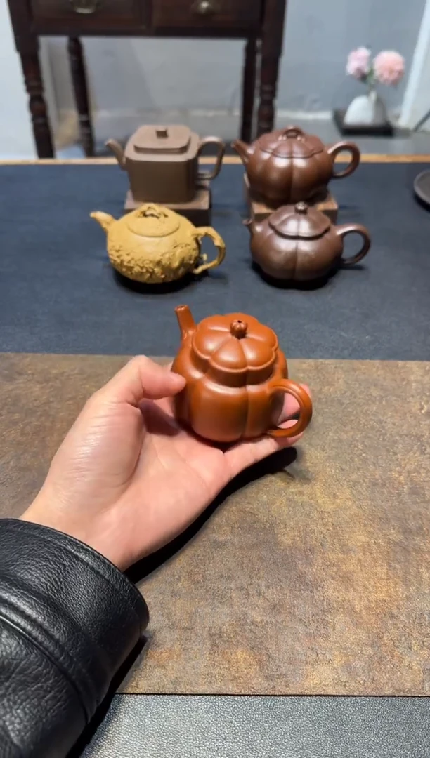 茶壶紫砂亿*朱泥繁花