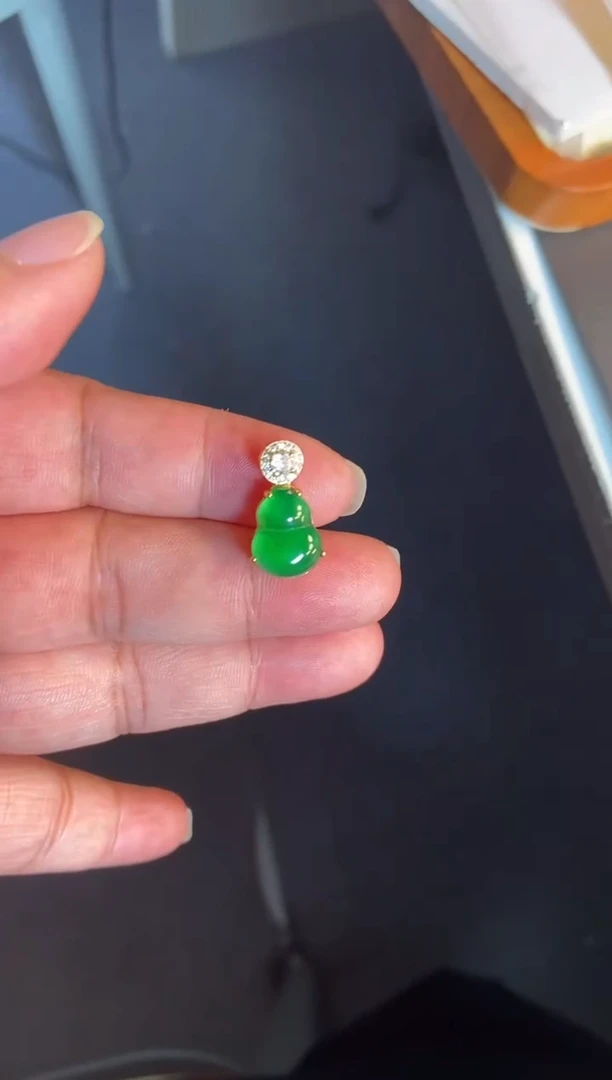 吊坠(不含链)银S925镶嵌翡翠1