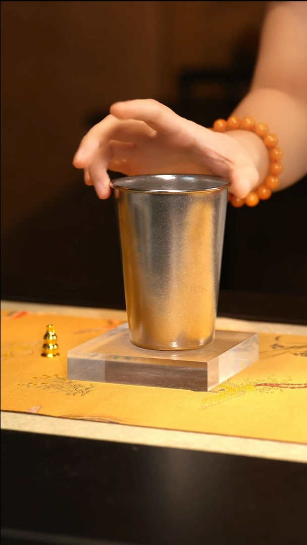 G器钛-冷饮单层纯钛300ml冰晶冷饮杯