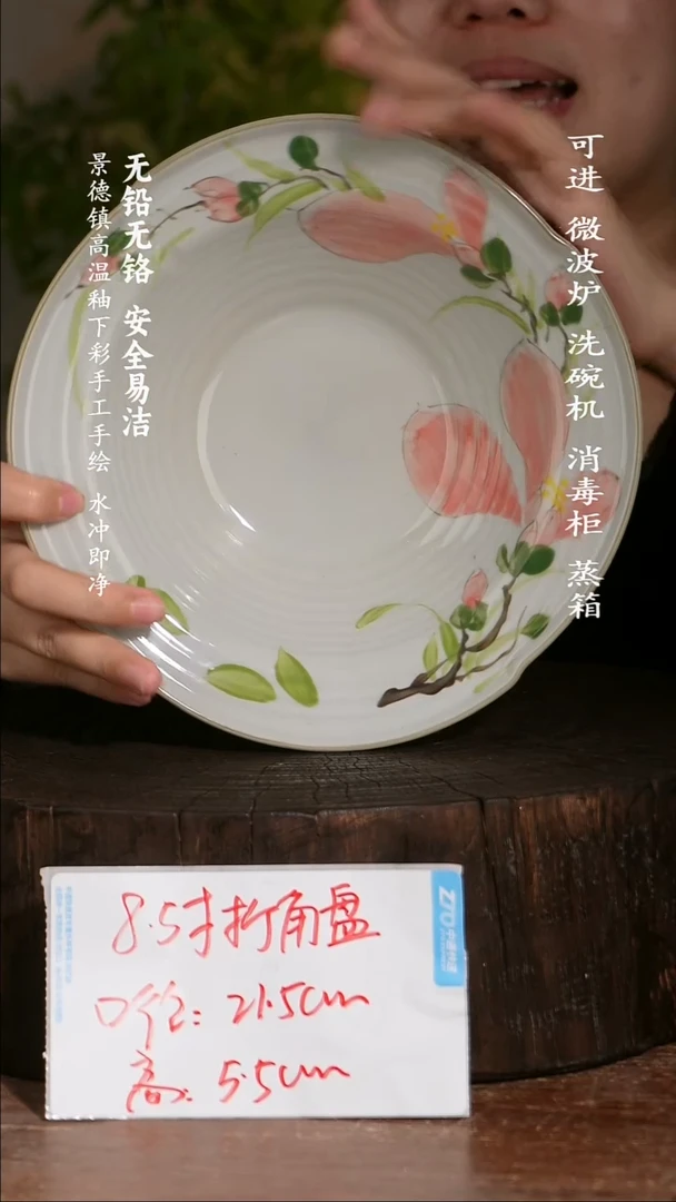碗陶瓷景德镇高温瓷釉下彩手绘陶瓷