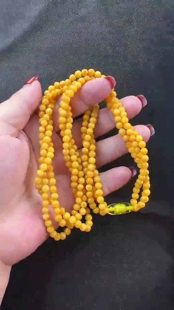 未镶嵌颈饰琥珀项链