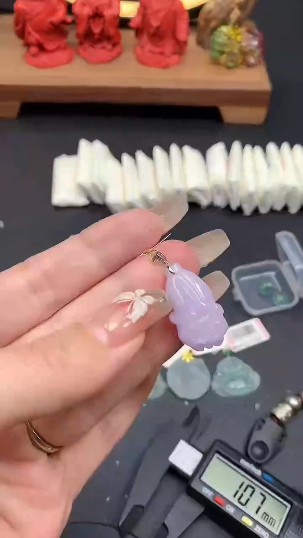 【闪购商品】翡翠吊坠(不含链)18K金镶嵌MS150191