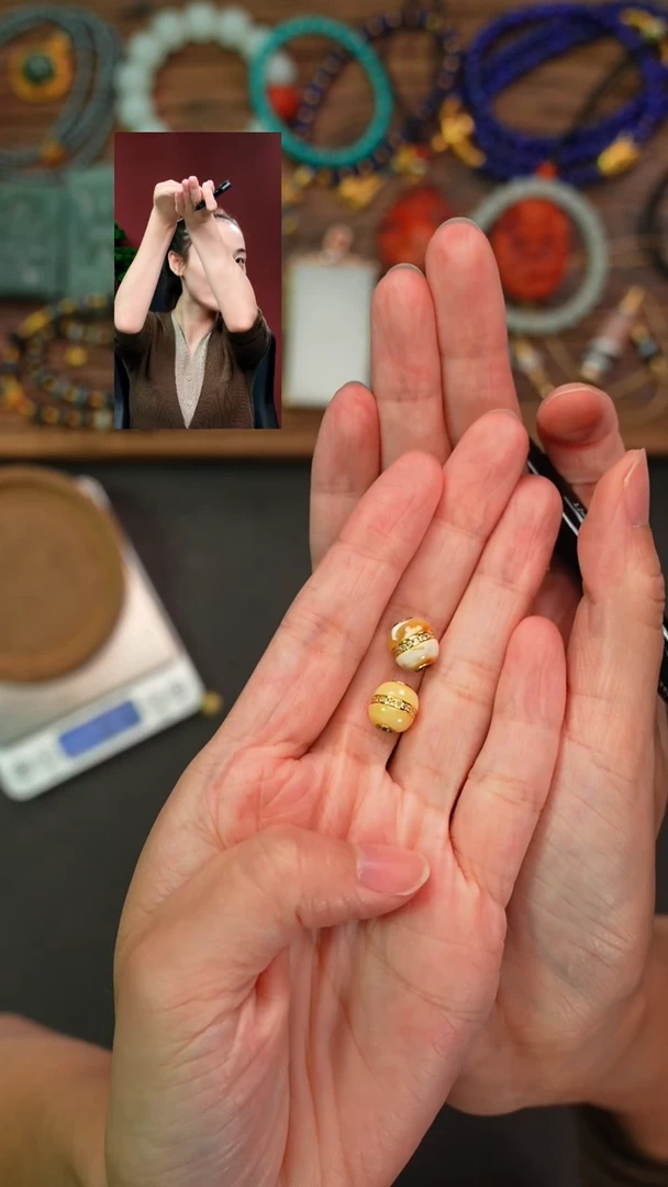 裸石蜜蜡未镶嵌金*遇见匠心品质回血
