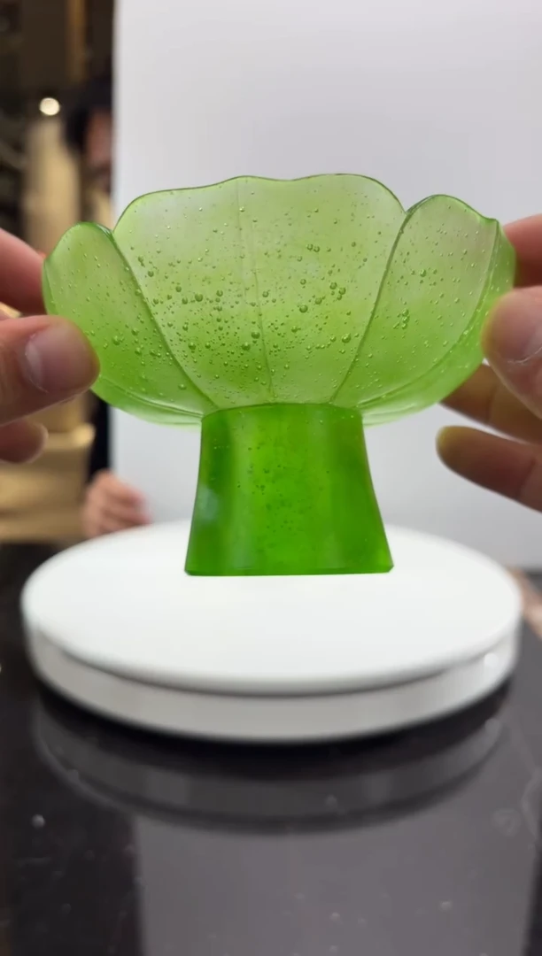 摆件祖母绿晨露坚果碟