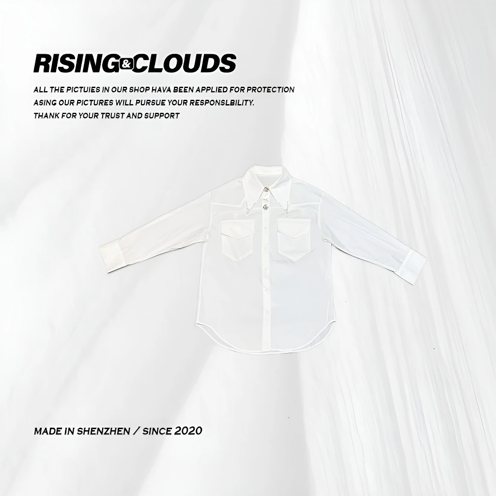 RISING&CLOUDS【小云姐】深圳南油尤莱特设计感亮钻衬衫王110520