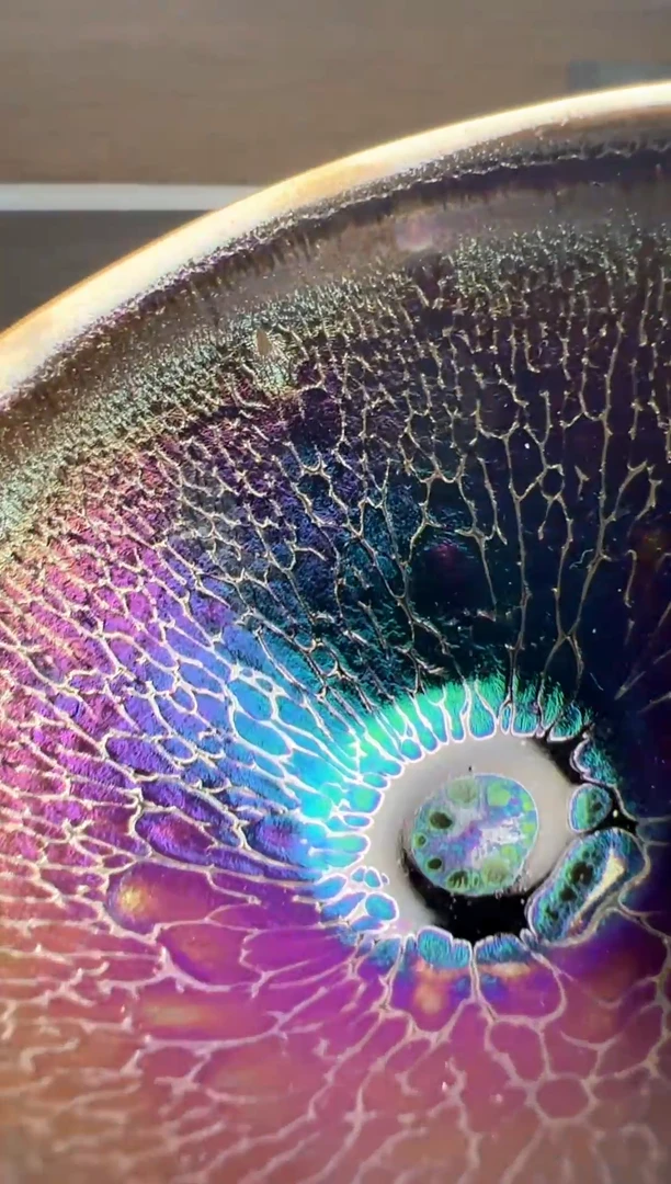 茶盏建窑建盏 福利七彩