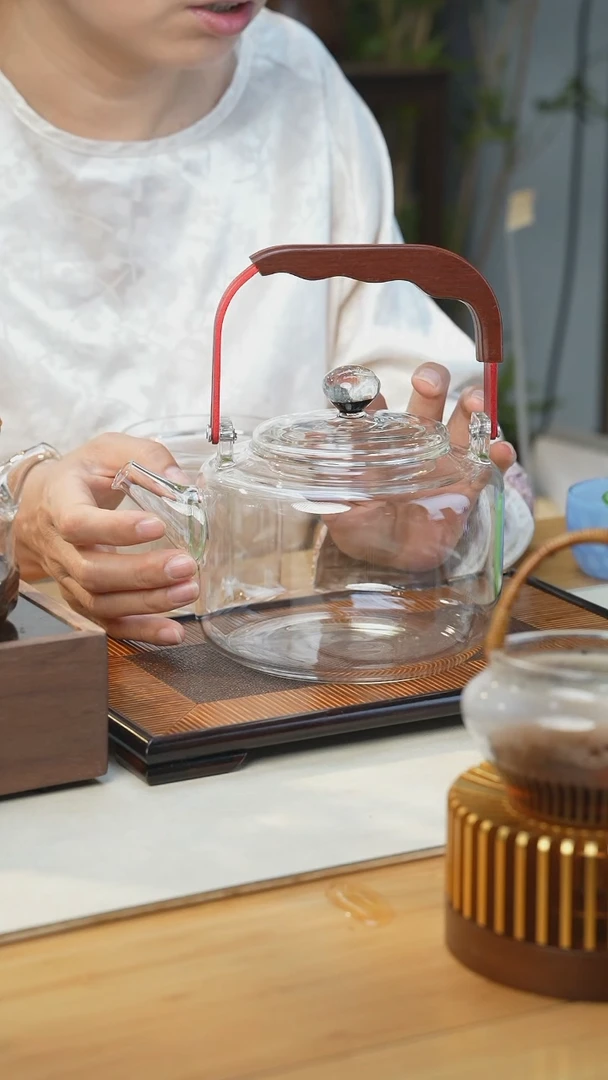 璃享双提梁磁吸煮茶壶大号