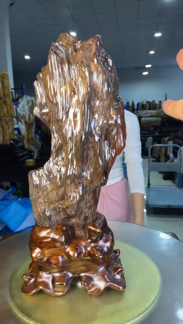 未镶嵌摆件硅化玉41