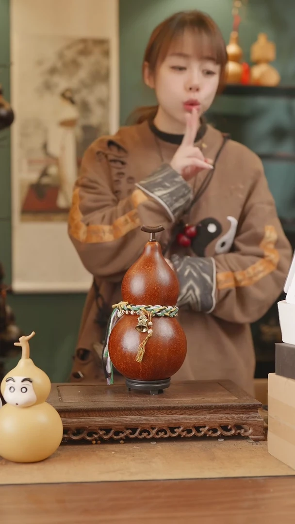 【闪购商品】187号精品天然大漆工艺防渗内胆酒葫芦~