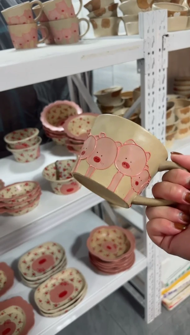 【闪购商品】猪猪马克高温瓷器