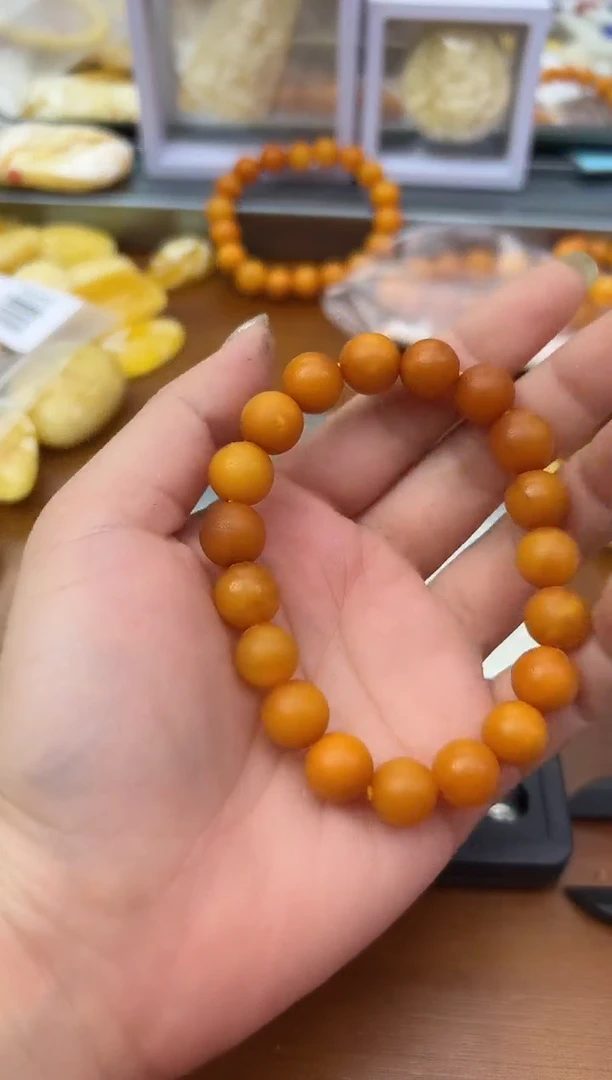 未镶嵌蜜蜡裸石蜜蜡手串