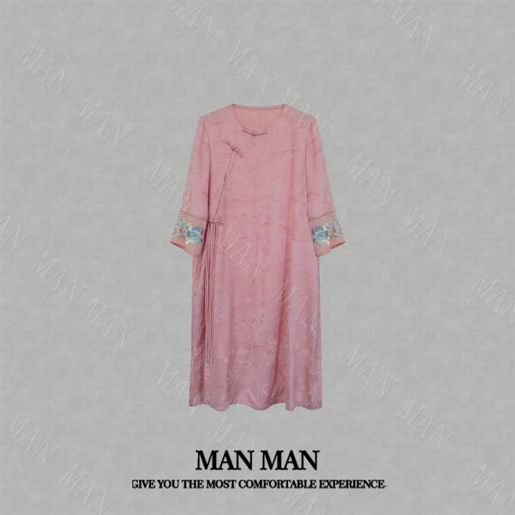 满满出品-『如画国风长裙』25144气质小众轻奢百搭显瘦时尚新中式