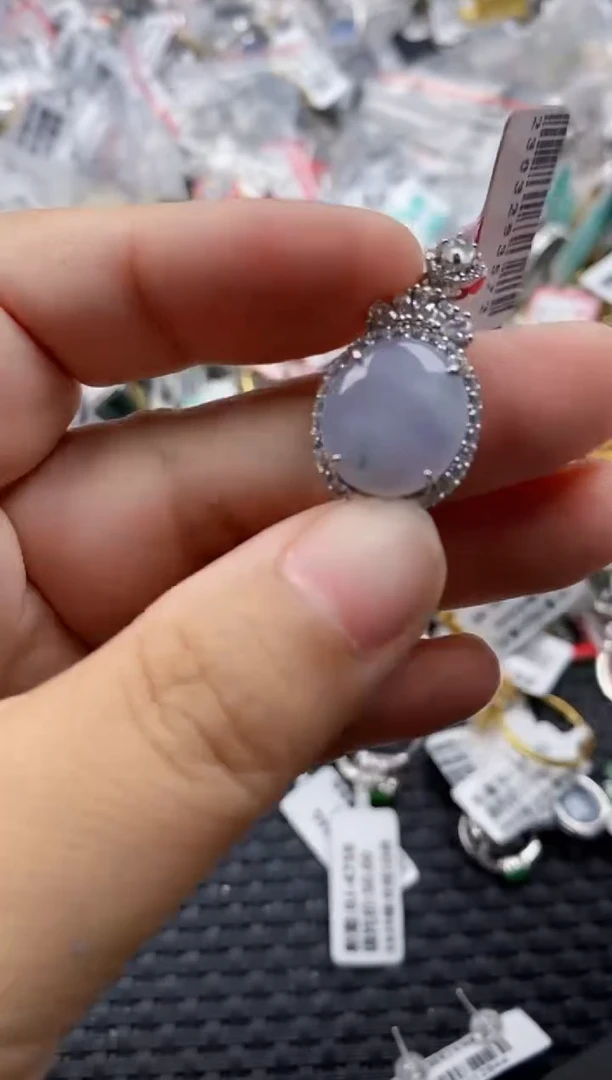 翡翠戒指银S925镶嵌3333     6