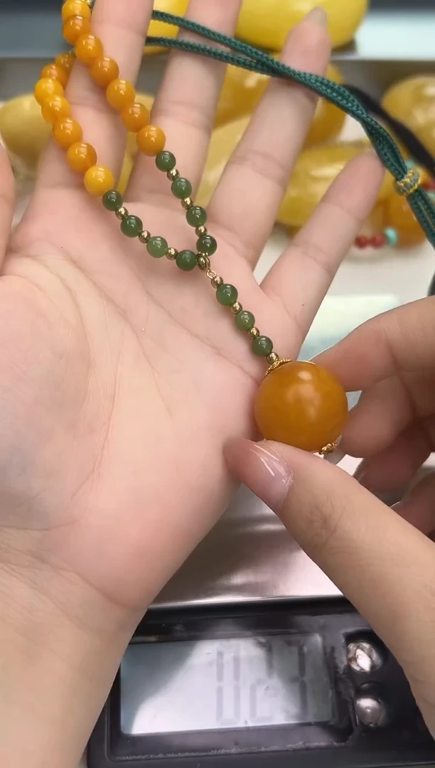 裸石琥珀未镶嵌琥珀蜜蜡吊坠