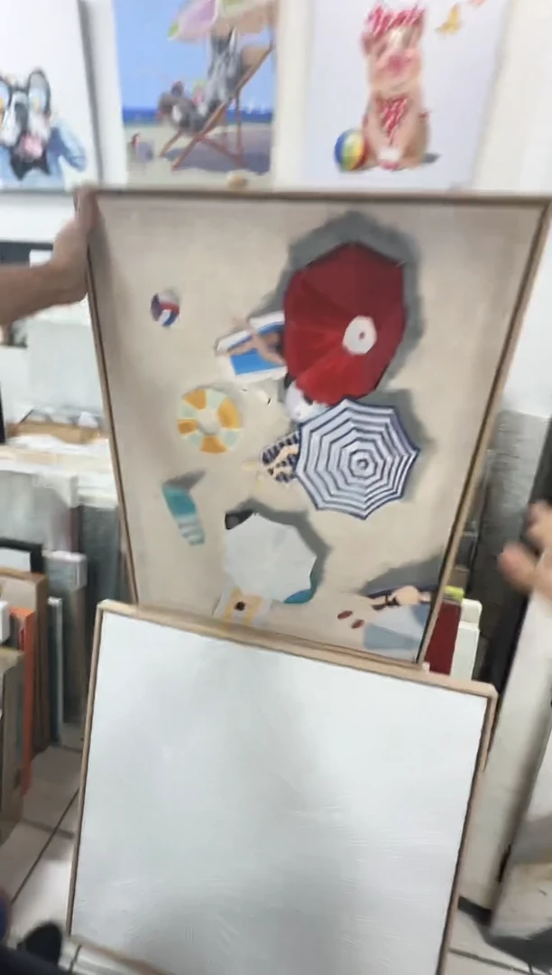 168现代艺术装饰画油画30*40