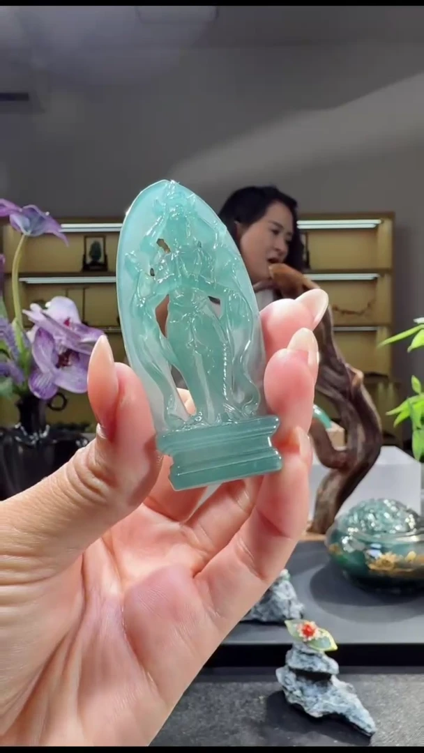 吊坠(不含链)未镶嵌翡翠千手观音