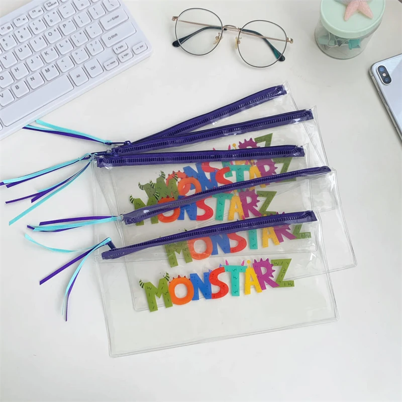 12月13号清发7个！透明收纳袋彩色字母笔袋票据收纳NO.退NO.换