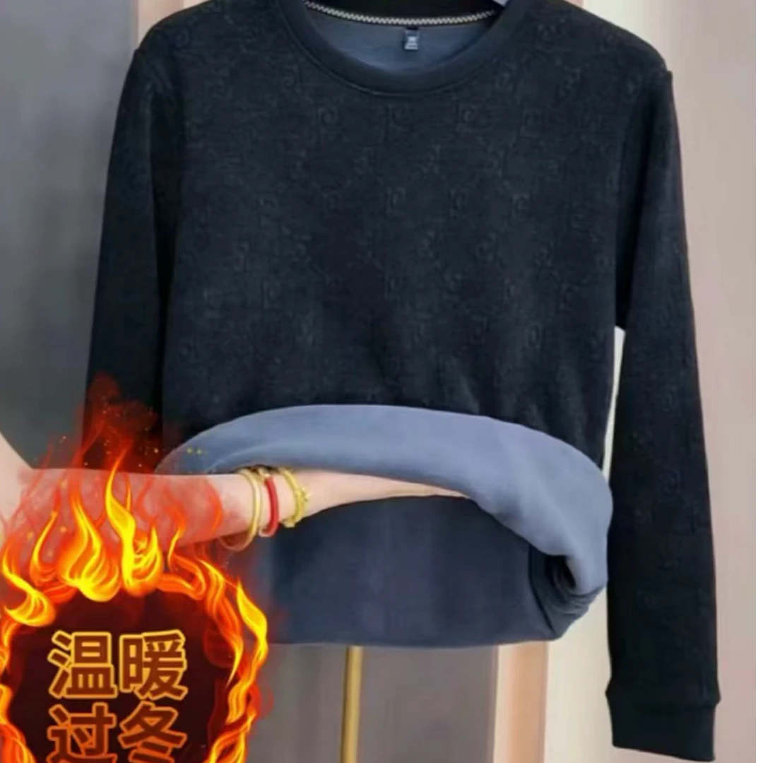 C0990男士提花一体卫衣